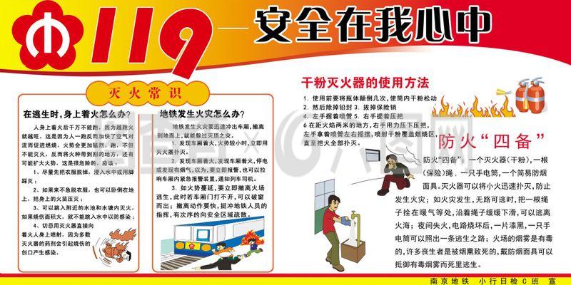 119消防安全宣傳海報(bào)
